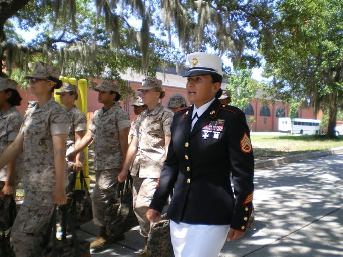 Jo Mendoza in uniform