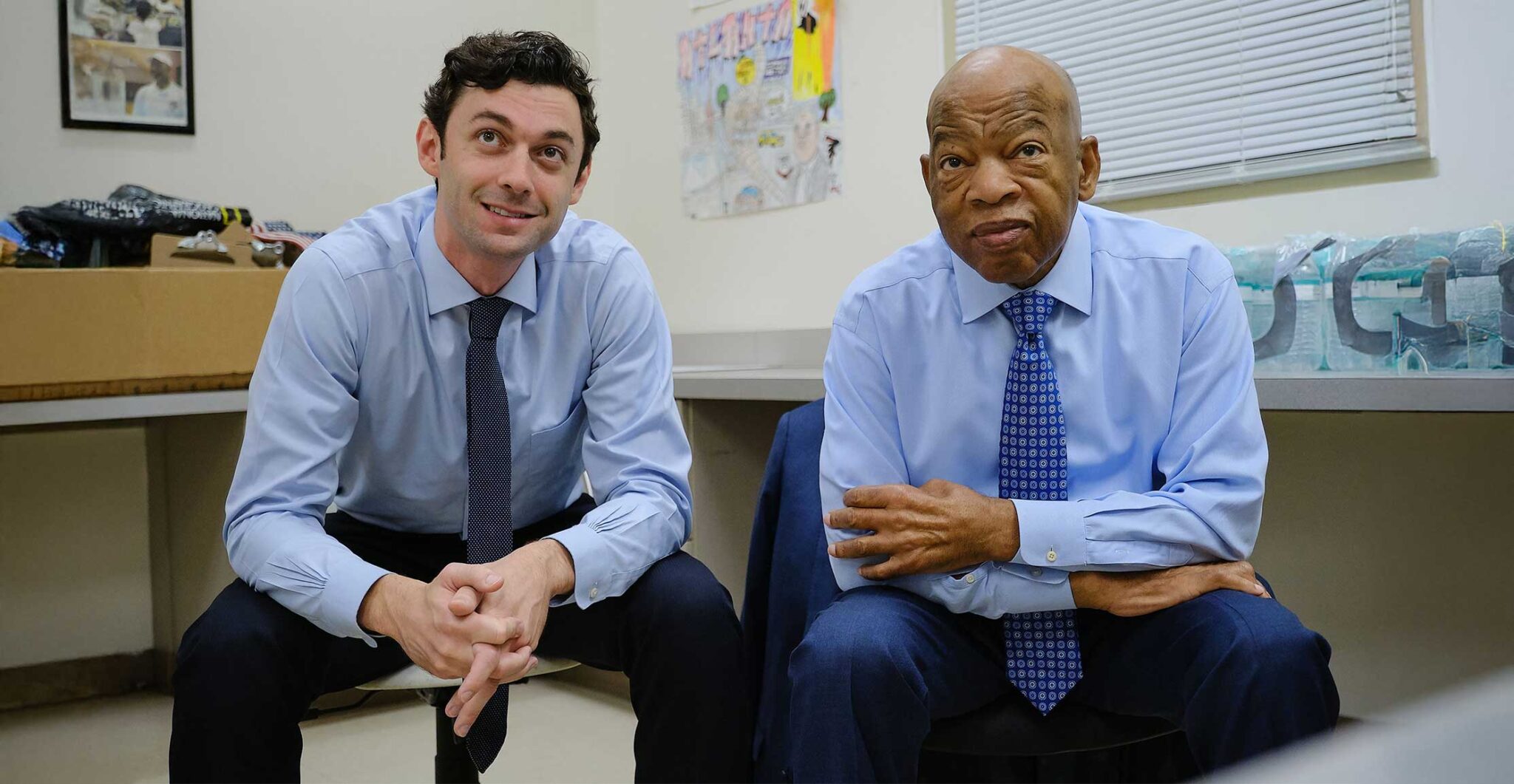 Jon Ossoff and John Lewis